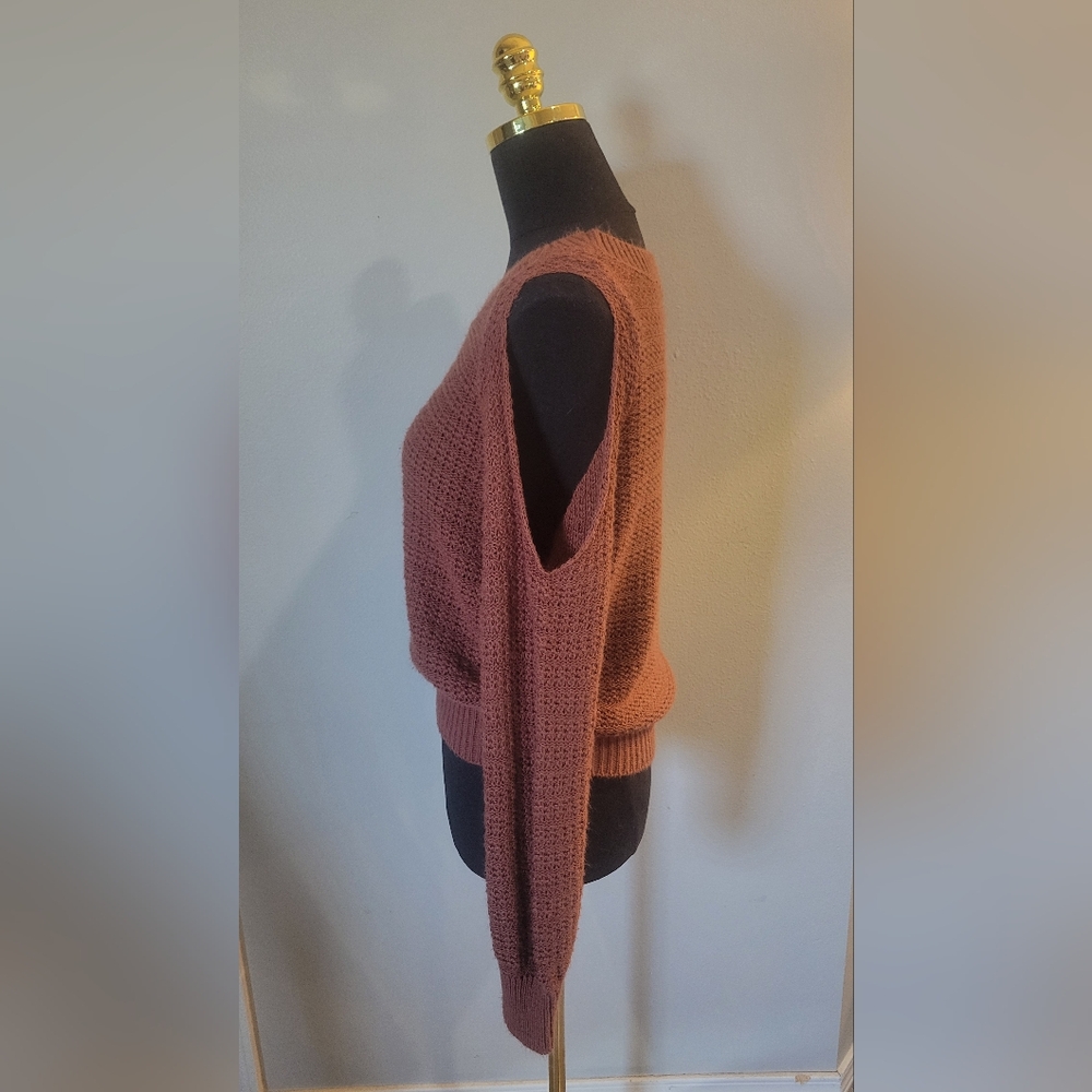 La Hearts Women's Knit Sweater - Dusty Rose - Picture 4 of 4